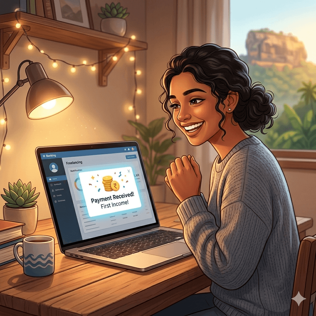 Editorial cover for first $100 using AI tools case study